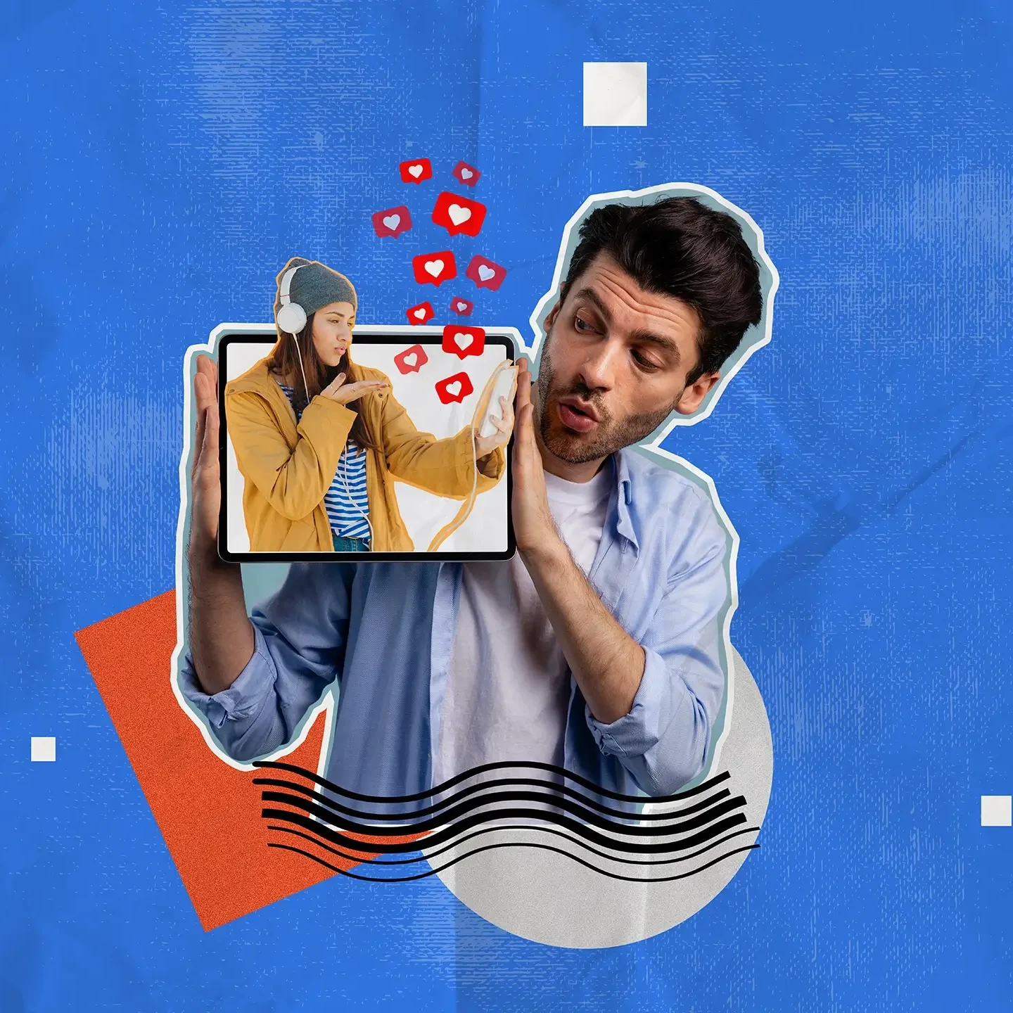Abstract graphic representing local SEO in Lichfield