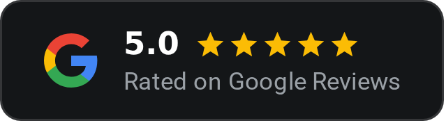 Rated 5 stars on Google Reviews